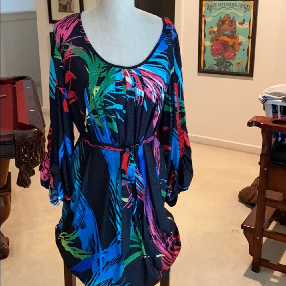 Laura Max tie waist mini dress - size large